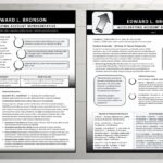 Black and White Resume Template Two Page