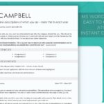 Simple Resume template in white from Job Search Journey