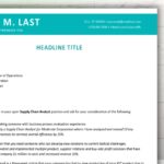 Cover letter in teal