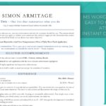 ATS Classic Resume Template Two Page Edition from Job Search Journey