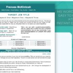 ATS-Friendly - Professional Resume Template - Teal - Job Search Journey