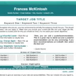 Professional Resume Template - Teal - Job Search Journey