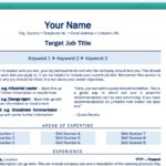 Senior Attributes Resume Template - Job Search Journey - Blue